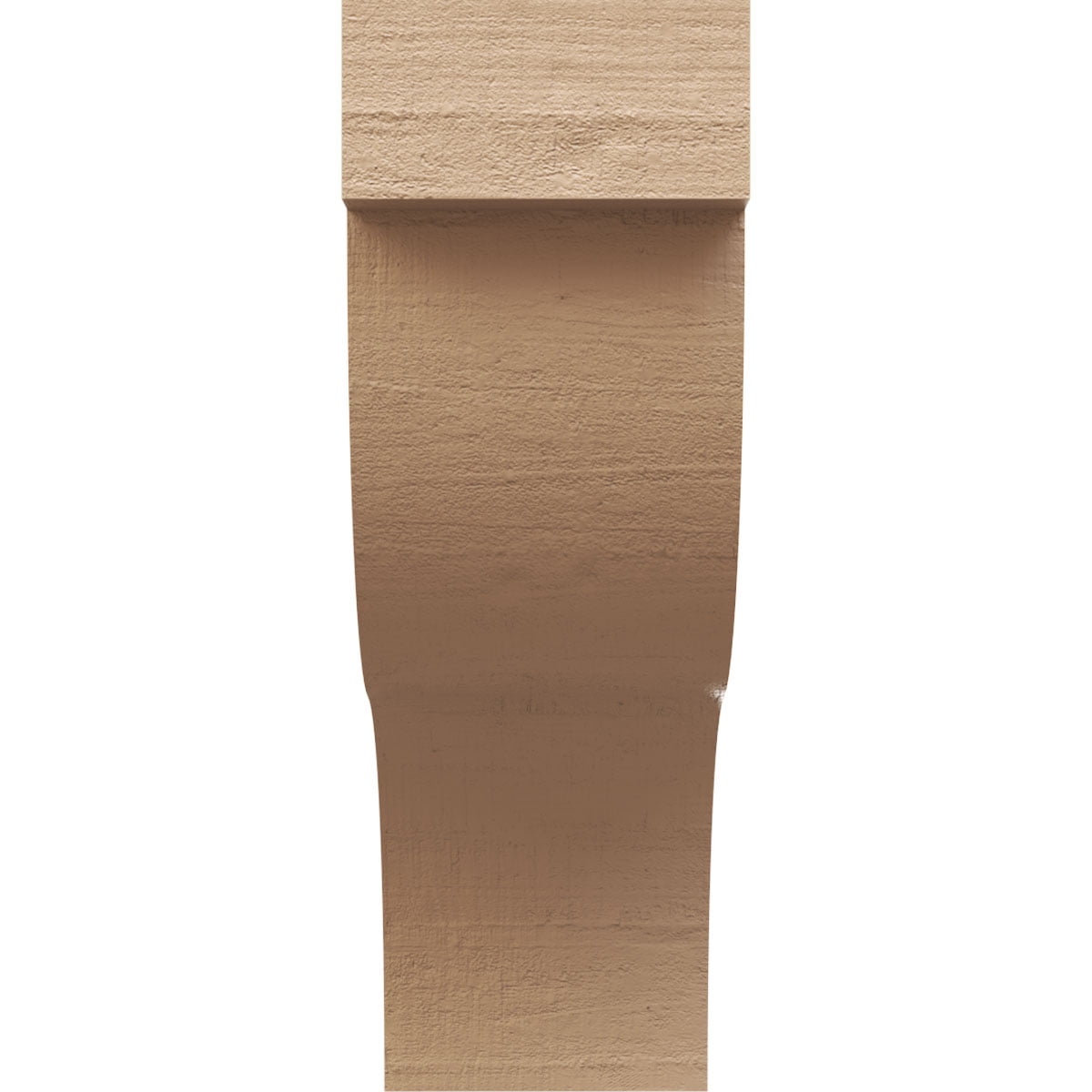6"W x 12"D x 18"H Classic Garner Rough Cedar Woodgrain TimberThane Corbel, Primed Tan