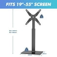 FITUEYES Floor TV Stand with Swivel Mount Height Adjustable for 19”55