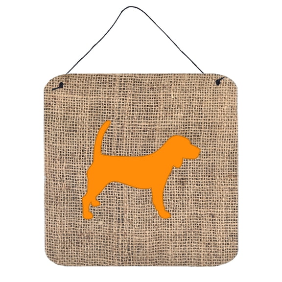 Beagle Burlap and Orange BB1087 Wall or Door Hanging Prints