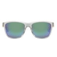 thumbnail image 2 of Piranha Eyewear Hardy Unisex Bamboo Sunglasses - Clear with Blue Mirror Lens, 2 of 4