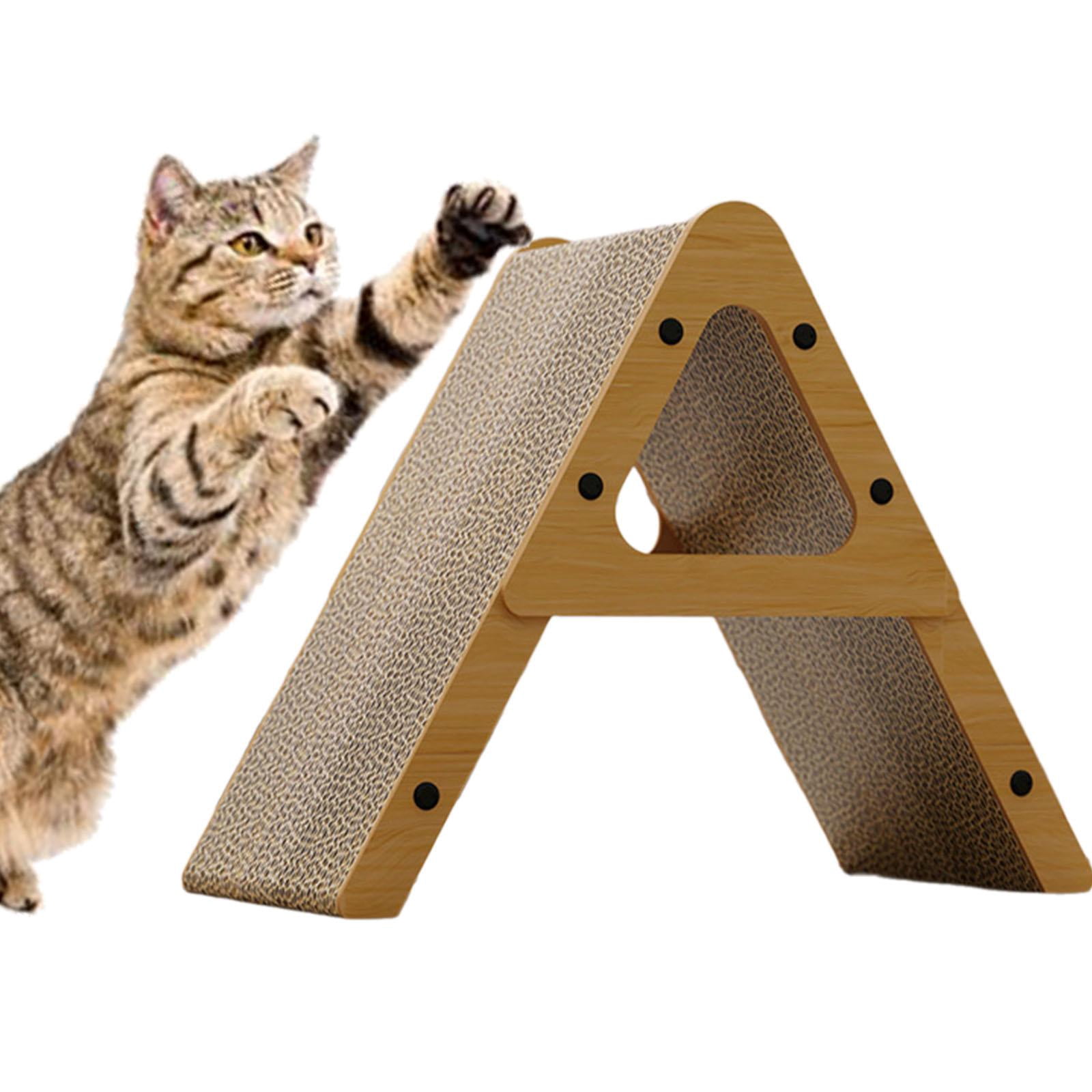 Gazechimp Cat Scratcher Corrugated Cardboard Cat Scratching Unique Protecting Furniture Cat Scratch Pad for Indoor Cats Playing Resting A type