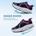 thumbnail image 3 of MAYKX Women’s Walking Shoes with Wide Toe Box & Arch Support, Orthotic Sneakers for Plantar Fasciitis, Breathable Mesh Rocker Sole Casual Shoes, 3 of 6