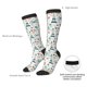thumbnail image 4 of Fotbe Eiffel Tower Calcetas Divertidas Estampadas para Hombre y Mujer, Calcetas de Algodón hasta la Rodilla para Caminar, Correr, Enfermería y Embarazo, 4 of 6