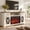 Brown Tabletop + White Cabinet, variant on Fireplace TV Stand for 70inch TVs, LEGAHOME Modern 63" TV Stand with 30" Fireplace, Entertainment Center with Storage Drawers, Brown Tabletop and White Cabinet