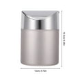 thumbnail image 6 of BESTYASH Pink Stainless Steel Small Recycle Bin with Lid for Desk Office Home Desktop Trash Storage, 6 of 6