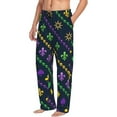 thumbnail image 2 of Daiia Mardi Gras Strings of Beads Men's Sleep Pant with Pockets and Drawstring,Pajama Pants-Small, 2 of 9