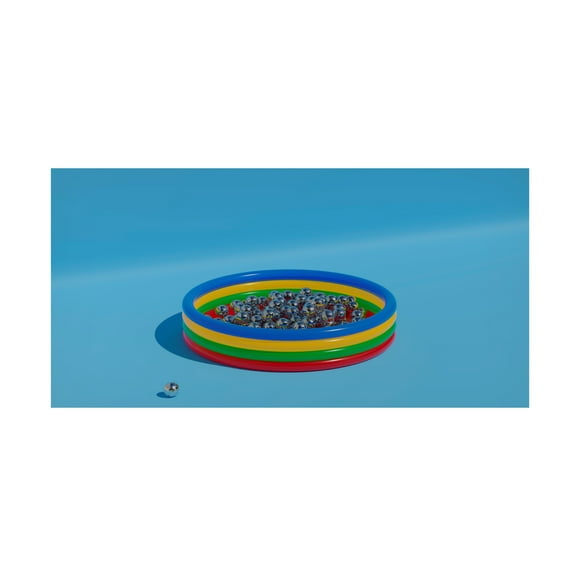 Canvas Wall Art - Julia Ramiro 'Piscina' Wall Art for Living Room, Bedroom, or Office Décor by Trademark Fine Art - 19 x 10 Inches