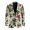 Cardinal Christmas Fruit, variant on Santa Nordic Pattern Single Breasted Suit Jackets, Single-Breasted Polyester Mens Dress Jackets for Business Casual Summer