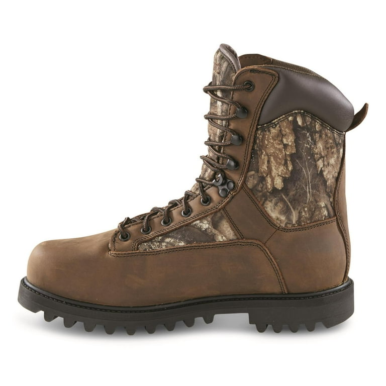 Huntrite Men s Insulated Hunting Boots Waterproof Non Slip with 1200 gram Thinsulate Brown Walmart