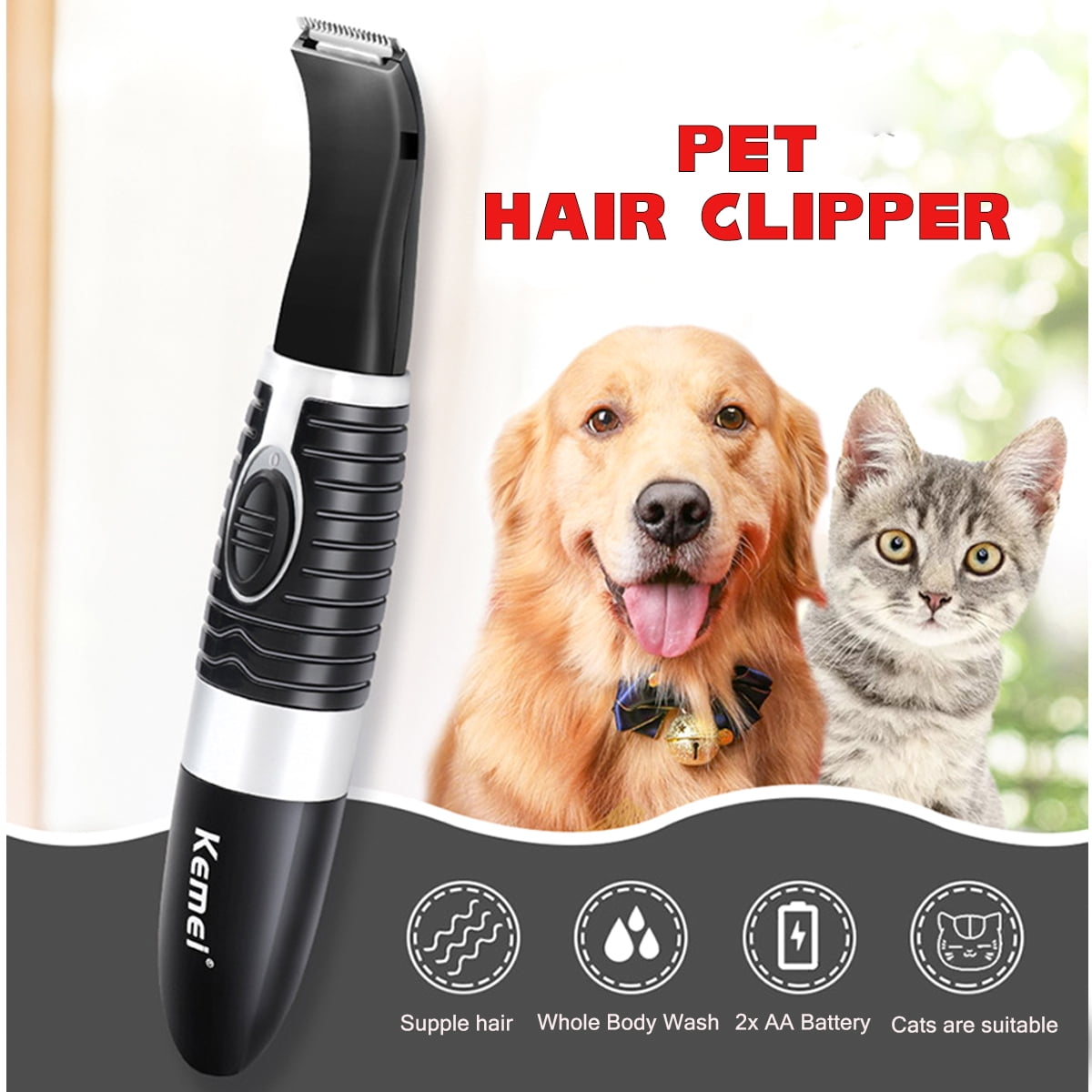 Pet Dog Cat Grooming Clipper Hair Trimmer Groomer Shaver Razor Low