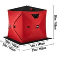 Bentism 2-person Ice Fishing Shelter Tent Portable Pop Up House Outdoor 