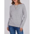 thumbnail image 5 of ANRABESS Long Sleeve Lightweight Fall Sweaters for Women| Crewneck Soft Basic Knit Pullover，2026 Fall Fashion Outfits，Casual Work Top，Travel Vacation All Day Wear,Winter Layer Clothes, 5 of 8