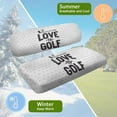 thumbnail image 6 of Binienty White Golf Cart Towel Seat Covers Set of 2, UV-Resistant Fabric Seat Cover for 2-Person Seats, Lightweight Golf Cart Seat Covers Towel/Blanket Fits EZGO/Yamaha/Club Car, 6 of 8