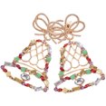 thumbnail image 2 of 1 Pair Christmas Earring Xmas Jingle Bell Dangle Stud Drop Earring Fashionable Earring, 2 of 9