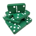 thumbnail image 2 of Marion & Co. Domino Double Six Green Jumbo Tournament Domino with Spinners in Elegant Velvet Case, 2 of 4