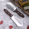 thumbnail image 4 of tasrioml 4-in-1 Gardening Trowel - Stainless Steel Serrated Cutter with Wood Handle & Sheath, 4 of 8