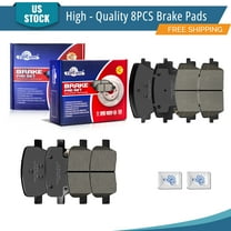 YXPCARS Front Rear Ceramic Brake Pads (P-2380, P-2381), Brake Pads Set for 2021 - 2023 Hyundai Santa Fe Kia Sorento All Models