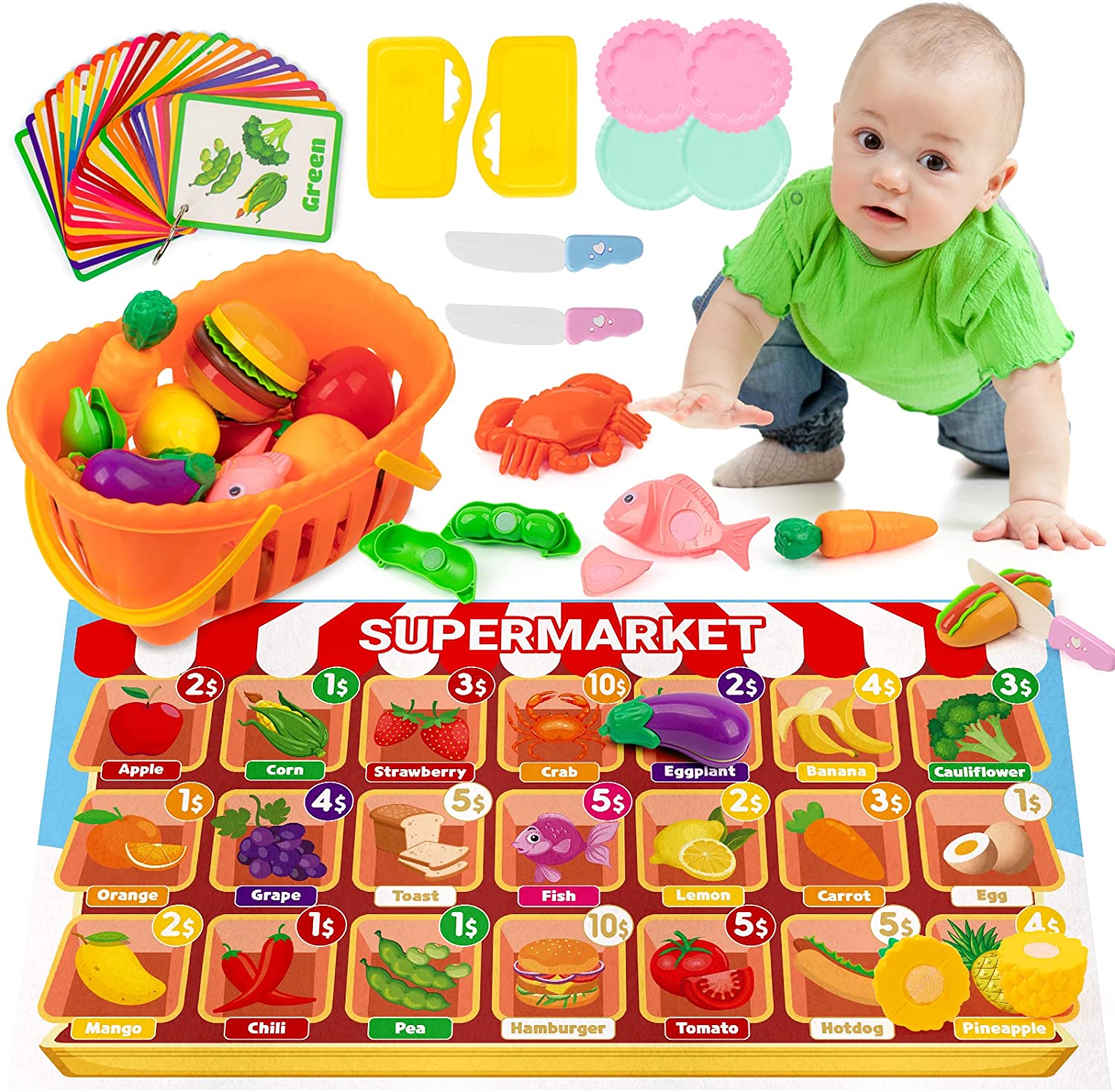 Kid Connection Military Tank and Helicopter Play Set