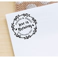 thumbnail image 3 of Printtoo Personalized&nbsp;Round Red Self Inking Wedding Favor Stamp Custom Love is Brewing Heavy Duty Rubber Stamper-40 mm, 3 of 4