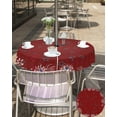 thumbnail image 4 of 4th of July Tablecloth with Umbrella Hole and Zipper Patriotic Stars America Flag Round Outdoor Tablecloths 60 Inch Table Cloths Firework Red Patio Table Cloth Cover for Independence Day Garden, 4 of 6