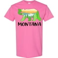 thumbnail image 3 of Inktastic Montana Lake and Trees in Bear Silhouette T-Shirt, 3 of 5