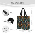 thumbnail image 4 of Lafuoo Colorful Guitar Pattern Single Shoulder Convenience Bag, Large Capacity Zippered Handbag for Shopping, Unisex-One Size, 4 of 7