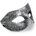thumbnail image 4 of 2pcs Máscara de Mascarada Cool Men Griego Romano Luchador Mascarada Máscara de Cosplay para Accesorio de Disfraces / Baile de Máscaras / Halloween (Plata), 4 of 5