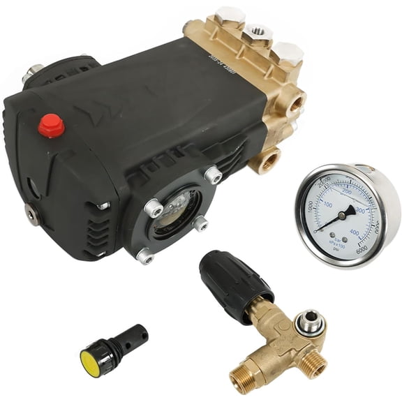 kimllier Washer Pump 5.6 GPM 3500 PSI Horizontal 24MM Pressure Washer Pump For Cleaning Indoor and Outdoor Walls Pavements