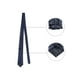 thumbnail image 2 of Corbata de lunares para hombres INSPIRE CHIC para el Día del Padre, juego de clip de corbata, gemelos y pañuelo de bolsillo, azul marino y blanco para negocios y bodas, 2 of 6