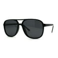 thumbnail image 2 of Antiglare Polarized Mens Classical Retro Racer Plastic Pilots Sunglasses All Black, 2 of 4
