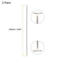 thumbnail image 2 of Unique Bargains 2 Pairs 3.2mm Double Pointed Knitting Sweater Needle Set, 9.84 Inches Length, 2 of 5