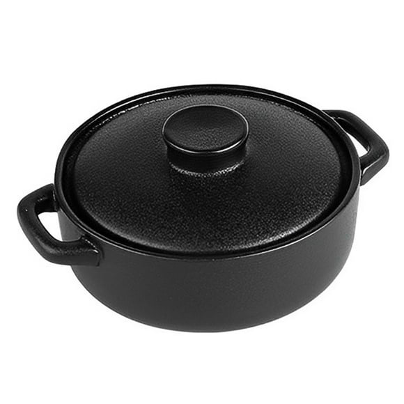 Qeeadeea Bouillon Cups, French Onion Soup Bowls With Handles, French Onion Soup Crocks Oven Safe, Microwave Soup Bowl With Lid, Soup Mug-black-20x15x8cm, 550ml