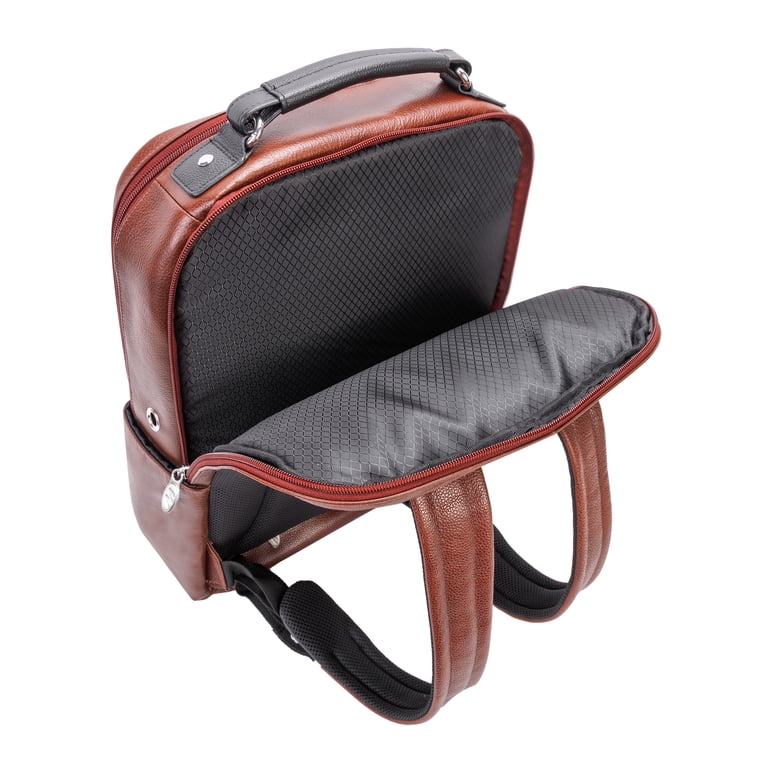LOGAN | 17” Leather Two-Tone Laptop Backpack - Walmart.com display picture 3