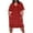 Red, variant on asdoklhq Womens Dress Women's Fashion Large Print Short Sleeved-neck Pocket Dress Red 4X