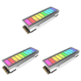 thumbnail image 1 of 5V 3Pin ARGB Sync M.2 NVME SSD Disipador Calor 2280 Enfriador Unidad Estado Sólido (Plata), 1 of 7