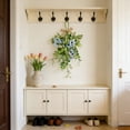 thumbnail image 5 of strola Toys Artificial Floral Swag 18in Plastic Hanging Greenery for Front Door Outdoor Indoor Wall Decor Summer Spring Multicolor, 5 of 6