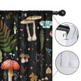 thumbnail image 4 of Blackout Kids Curtains,Colorful Mushroom Leaf Black Pattern Childrens Insulated Curtains Set Of 2,Bedroom Essentials,Toddler Room Decor 52"x63", 4 of 5