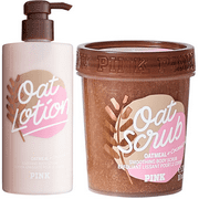 PINK/Victoria's Secret Oat Body Lotion and Scrub   Coconut Oil Set of 2