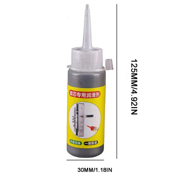HHGBAD Graphite Lock Lubricating Powder, Odorless Mechanical Powder, 2oz Capacity, Non-Clogging Lubrication, Ideal for Door and Window Locks, Easy Application for Smooth Functioning