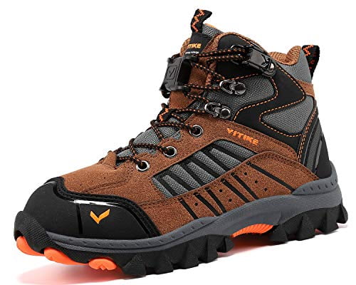 VITIKE Kids Boys Girls Snow Boots Hiking Boots With Ice Cleat 