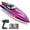 Purple, variant on Remote Control Boat for Water and Lake, Wefone WF17 RC Boat for Kids, 15+ MPH Fast Summer Toys with LED Lights, Self-Righting, 2 Batteries, Blue