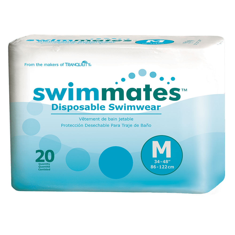 Swimmates Medium, Disposable Swimwear Case of 80