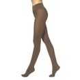 thumbnail image 2 of No nonsense Women's Yoga Waistband Tights 2 Pair Pack, Cocoa/Cocoa, Large-X-Large, 2 of 3