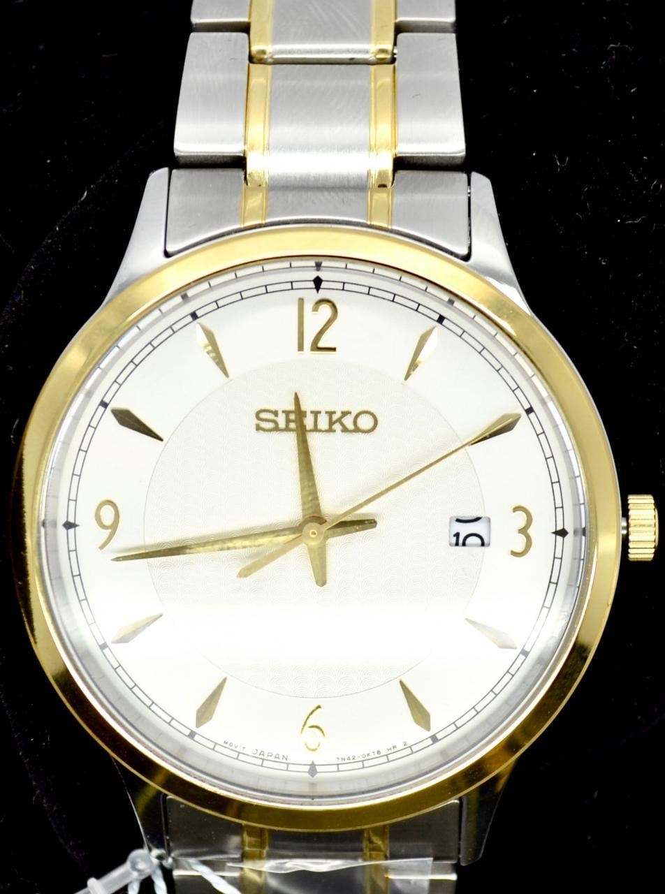 Seiko Classic Silver Dial Two-Tone Men's Watch (SGEH82P1) | Walmart Canada