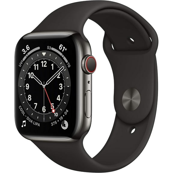 Restored Apple Watch Series 6 (GPS)   Cellular 40mm Graphite Stainless Steel Case with Graphite Milanese Loop (Refurbished)