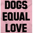 thumbnail image 2 of Dogs Equal Love Pet Owners Cute Women's Plus Size Graphic Tee Brisco Brands 5X, 2 of 3