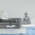 thumbnail image 2 of Estatua de Buda mono pensador abstracto creativo, figura decorativa única, escultura artística, adorno para entrada, dormitorio, hotel, patio, patio t, 2 of 8