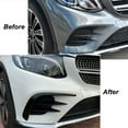 thumbnail image 3 of Front Bumper Wind Knife Fin, Fog Light Eyebrow Cover Airflow Separation Wear  Left Right  For GLC-Class X253 C253 -Line 2016 To 2019, 3 of 8