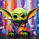 thumbnail image 1 of Cuadro Wdftyju Lleno Diamantes Serie Dibujos Animados Yoda 30*30cm, 1 of 9