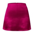 thumbnail image 4 of zhi Women's Fitted Mini Skirt - Quick Errands & Brunch Dates，Hot Pink，L, 4 of 4